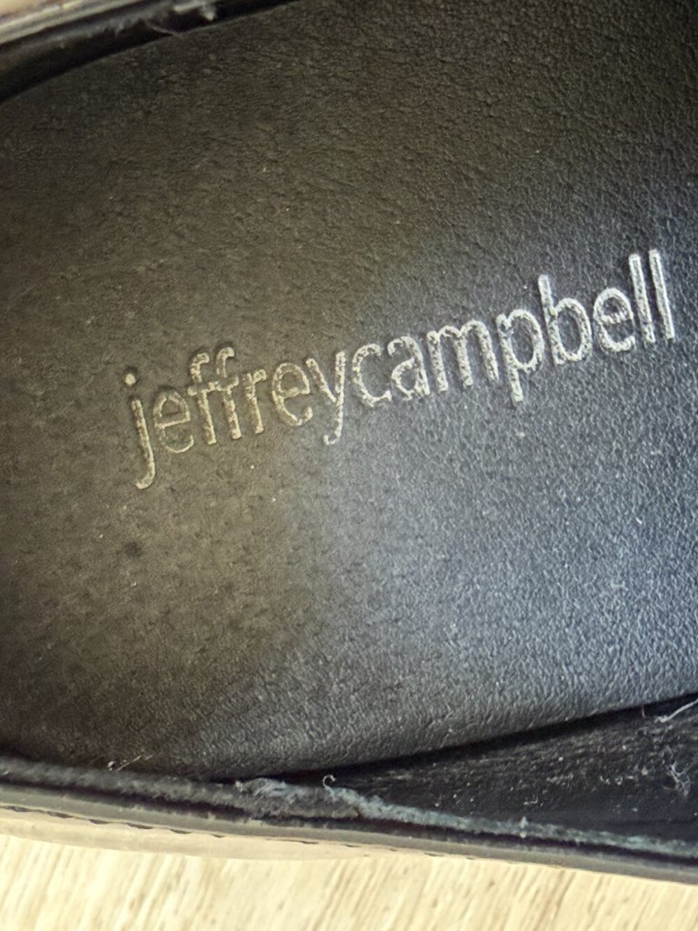 Jeffrey Campbell Black Y2K The Office Grunge Patent Platform Oxford Shoes 8.5 - Picture 8 of 10